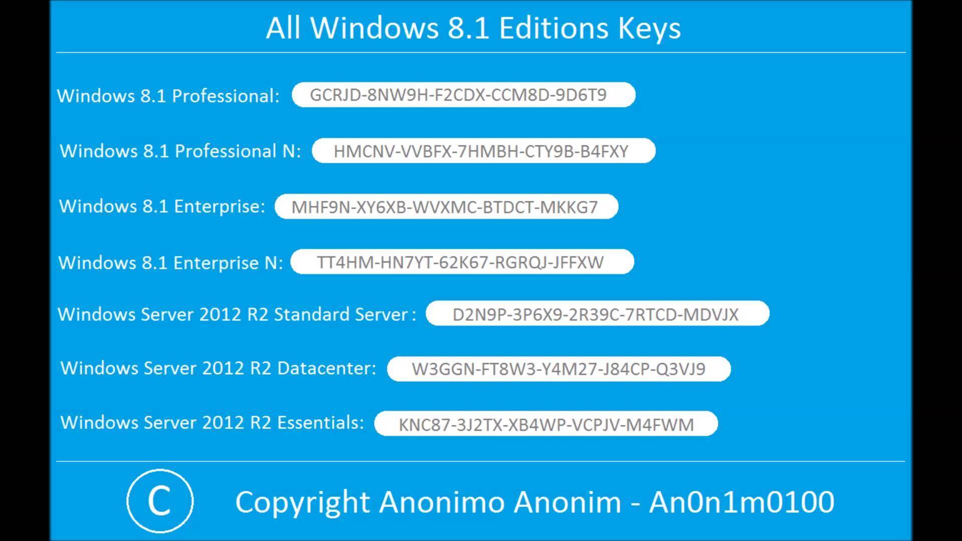 Windows 8.1 pro serial key 64 bit 2015 key