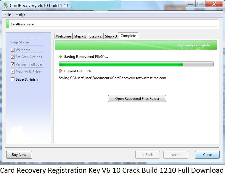 Serial number cardrecovery v6.10 build 1210