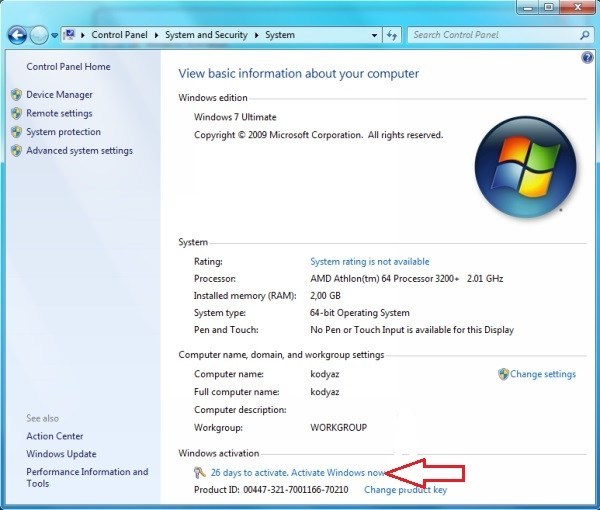 Windows 7 home premium activation key
